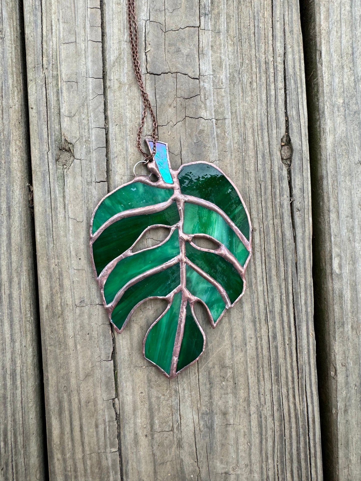 Monstera Leaf Sun Catcher