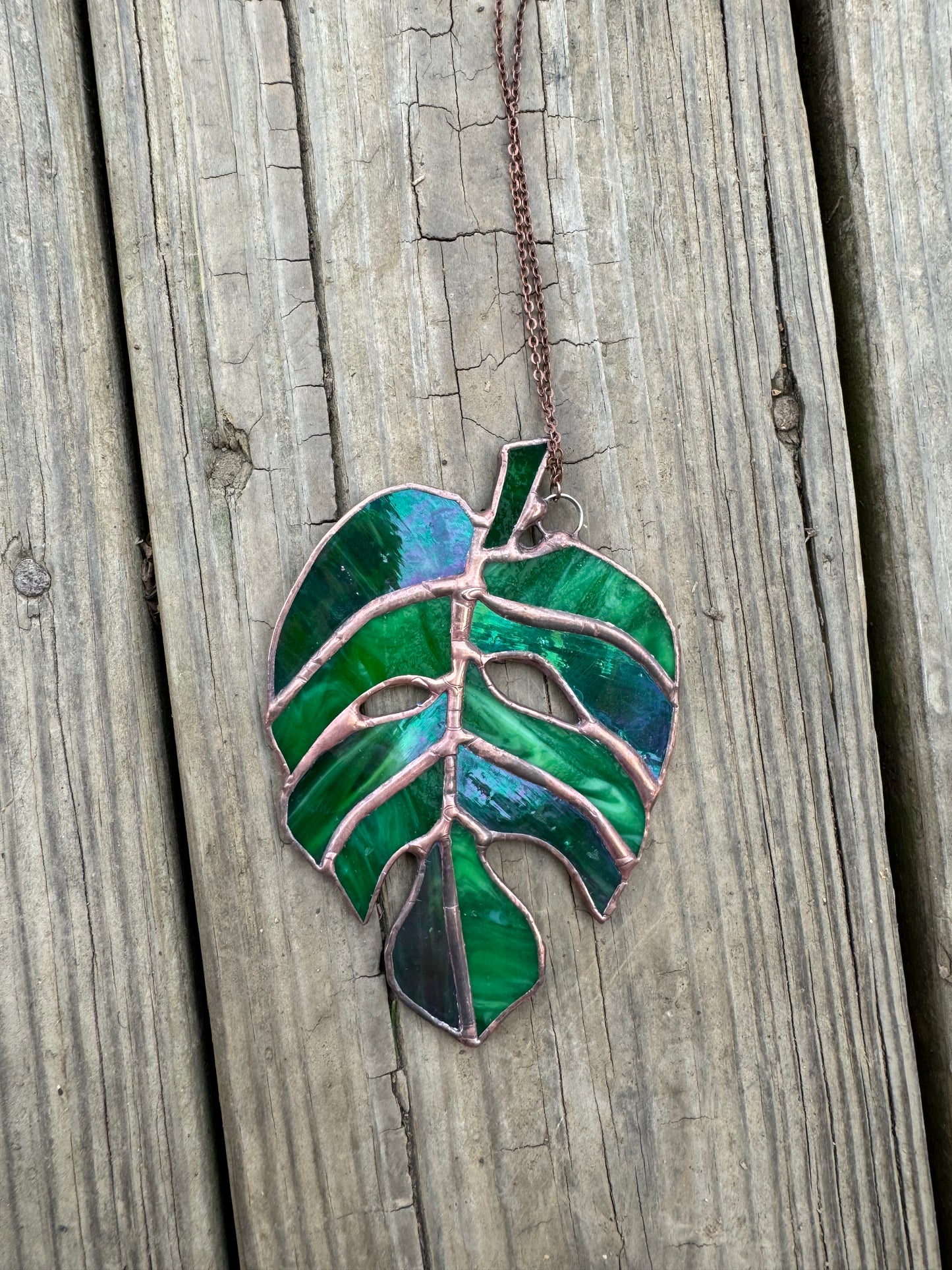 Monstera Leaf Sun Catcher